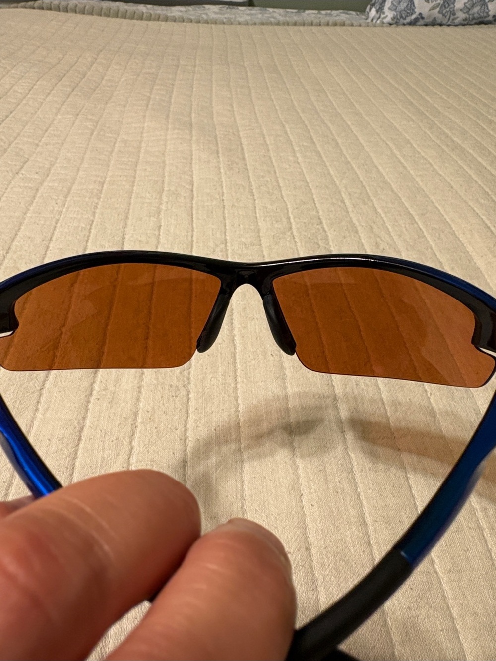 Maxx Sport Sunglasses in Blue with Amber Lens - Picture 8 of 8